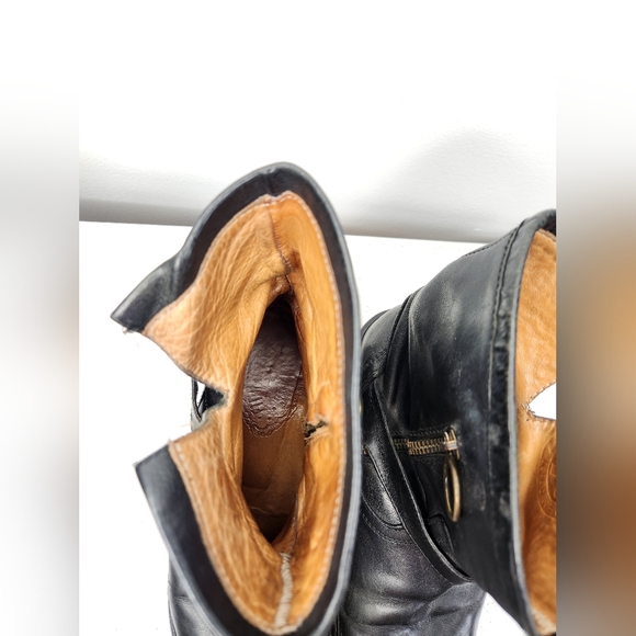 Fiorentini + Baker Eli Eternity Biker Boots Black Leather Ankle Boots Size 6 - Picture 10 of 12